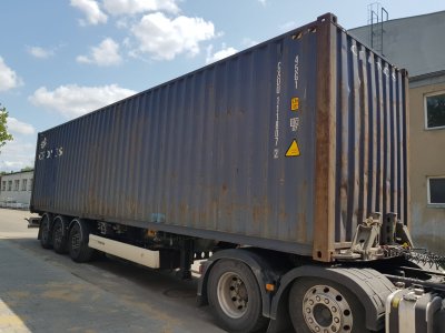 LODŽ, 40´HC, AS IS, 1590€ = 38700KČ