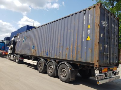 LODŽ, 40´HC, AS IS, 1590€ = 38700KČ