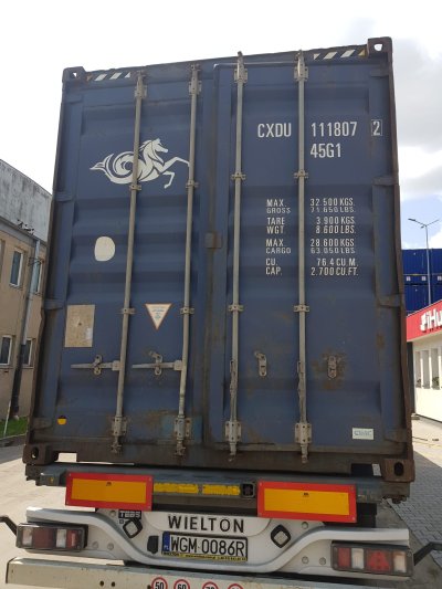LODŽ, 40´HC, AS IS, 1590€ = 38700KČ